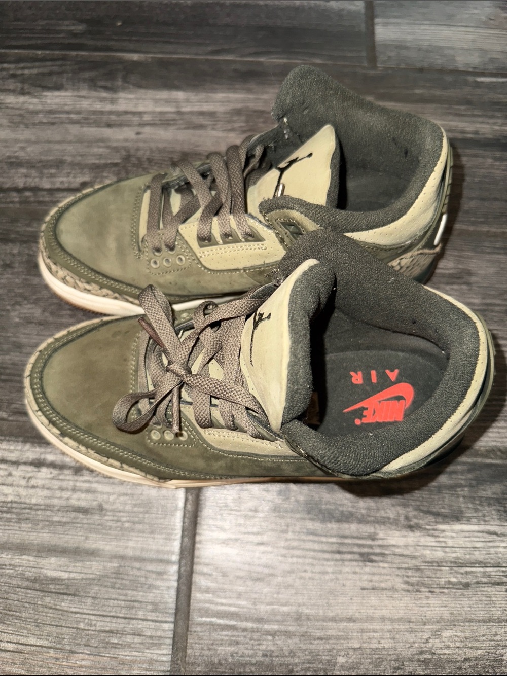 Nike Kids Michael jordan 3 olive Sneakers